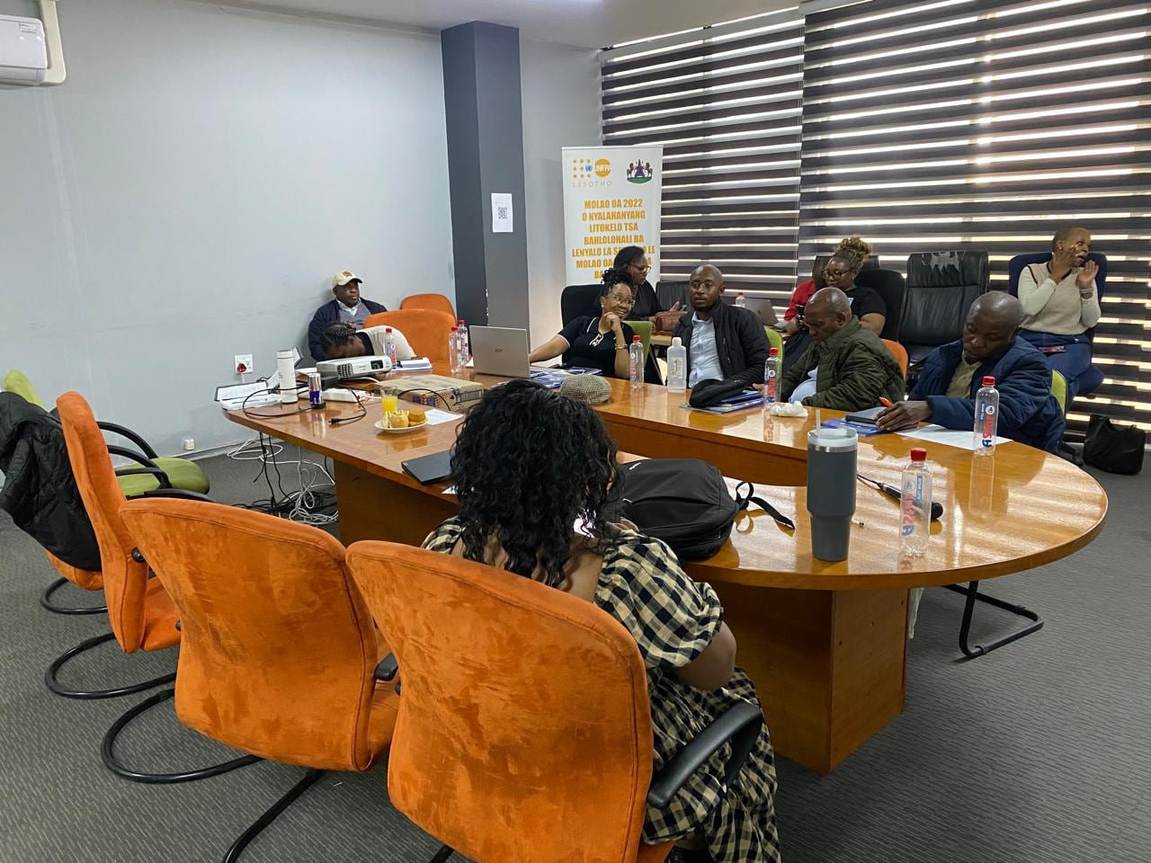 Stakeholders participating in Lesotho's Anti-GBV Coordination Forum meeting