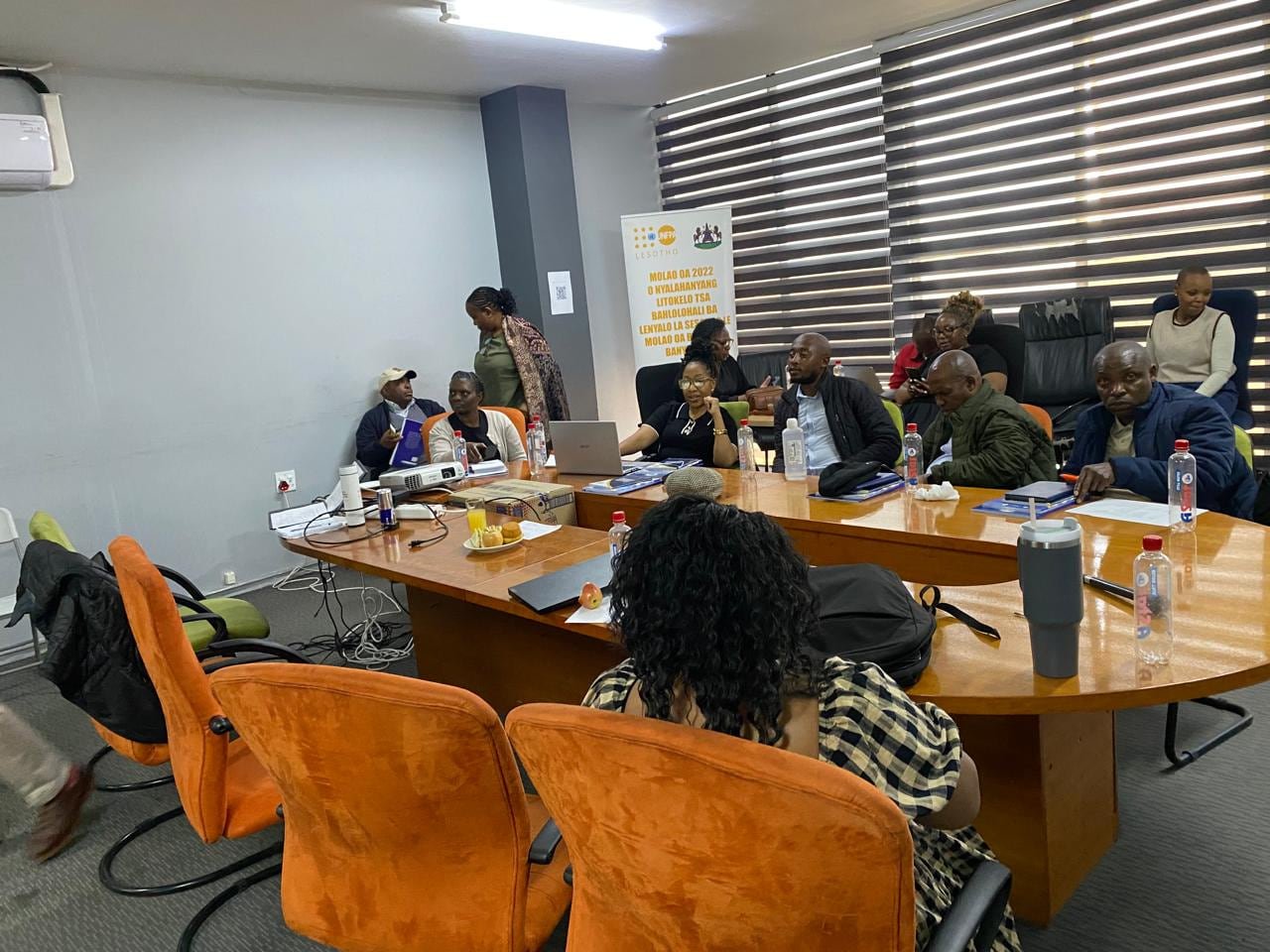 Government and civil-society participants at the Anti-GBV Coordination Forum meeting