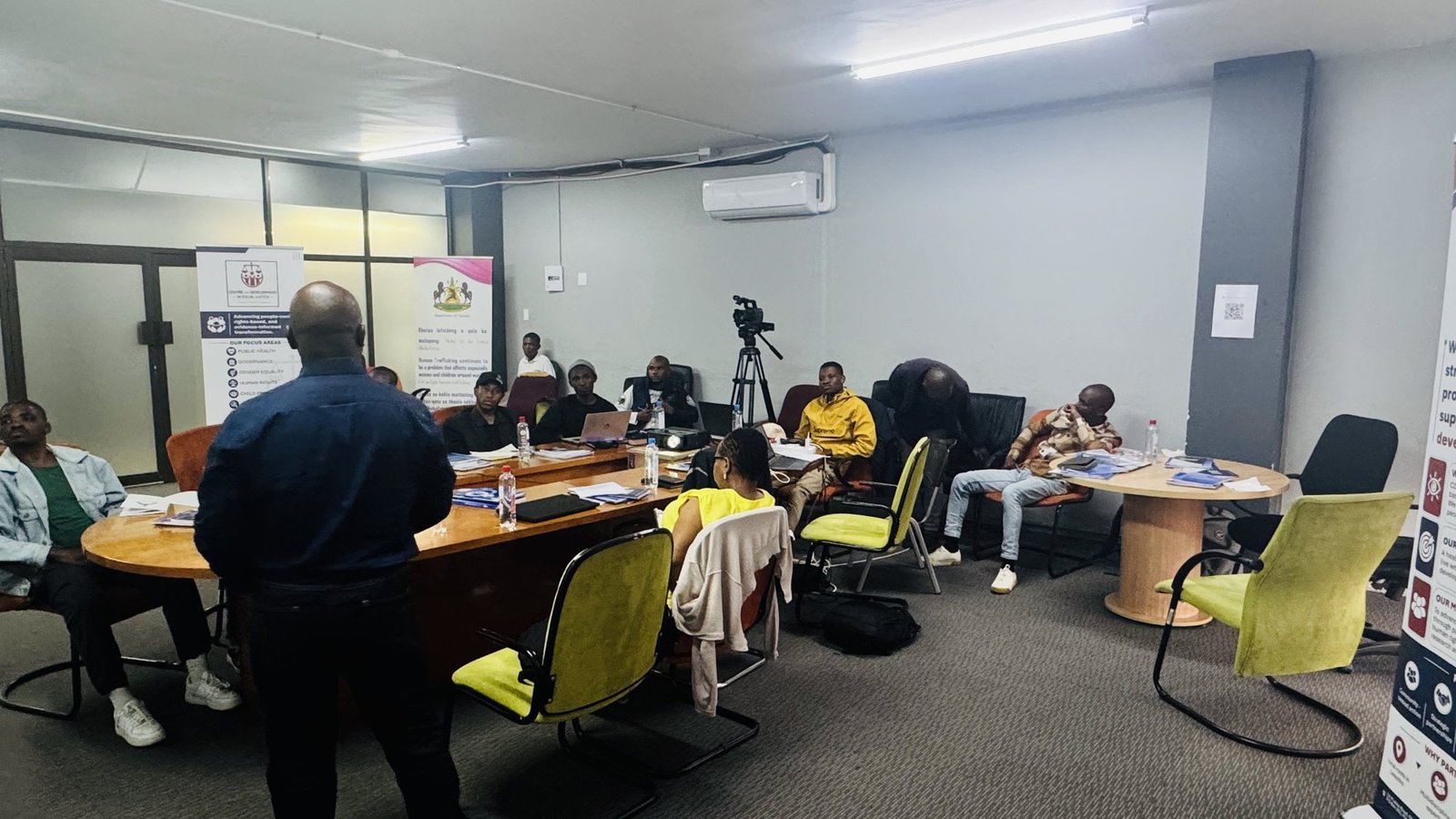 Male journalists participating in the Ministry of Gender, MISA Lesotho and CDSJ training